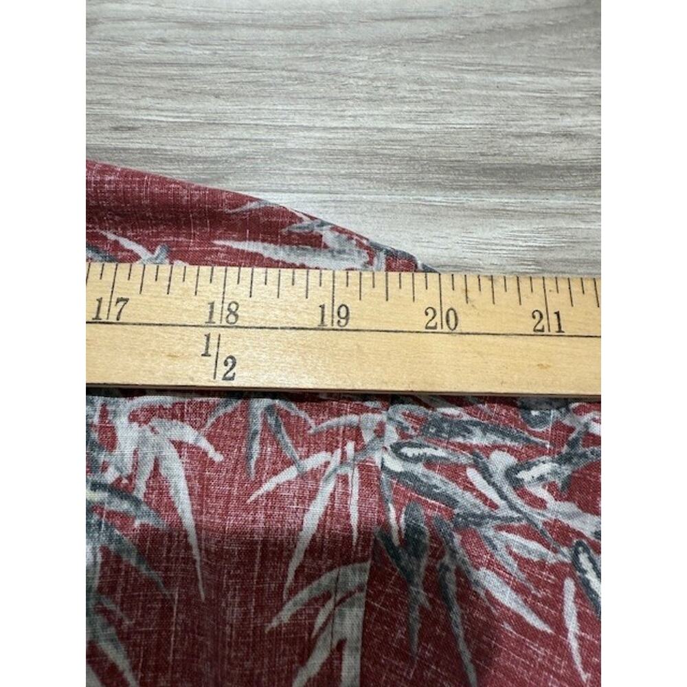 Reyn Spooner Alfred Shakeen Reverse Bamboo Print Hawaiian Shirt - Size Large - Picture 6 of 12